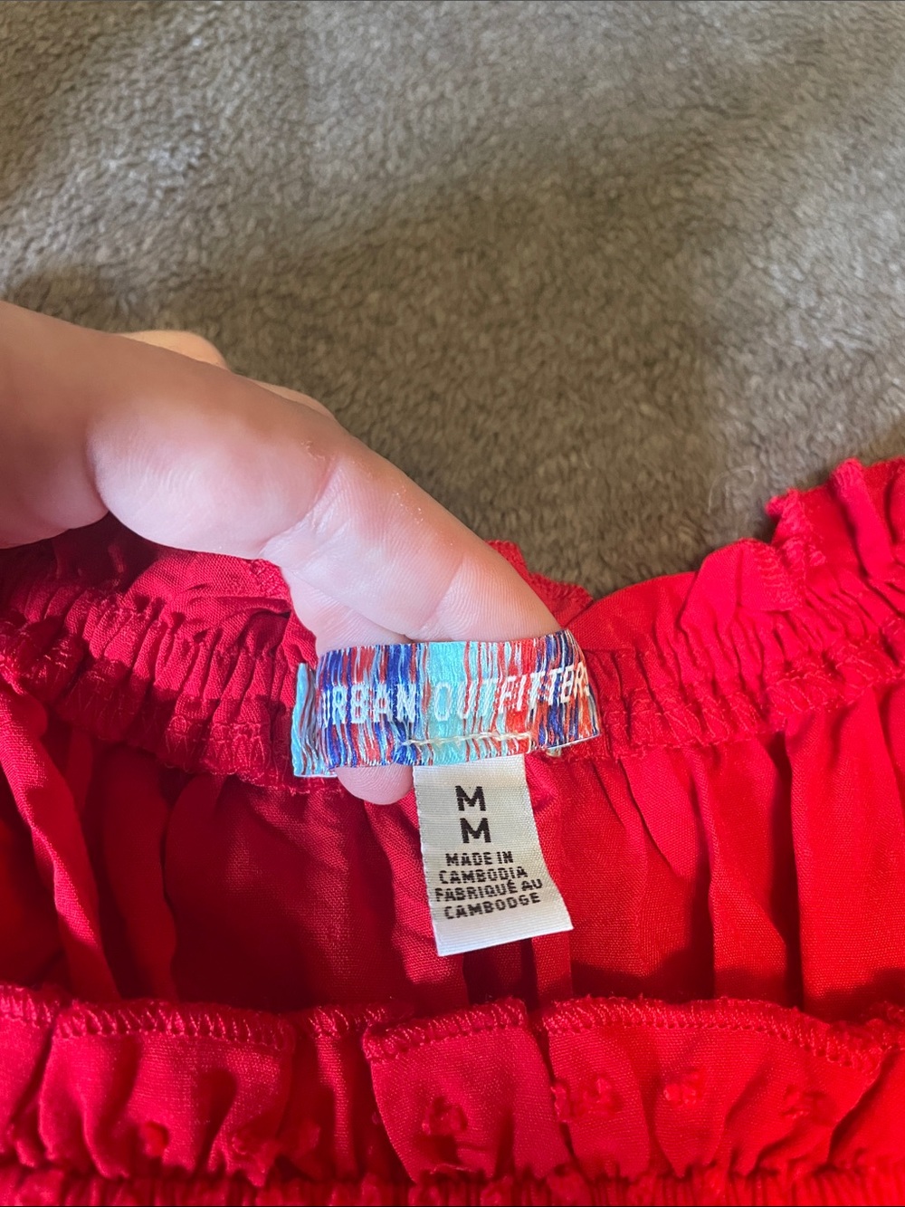 Urban outfitters Red Ruffled Romper Dress - Women's Jumpsuit - Picture 4 of 7